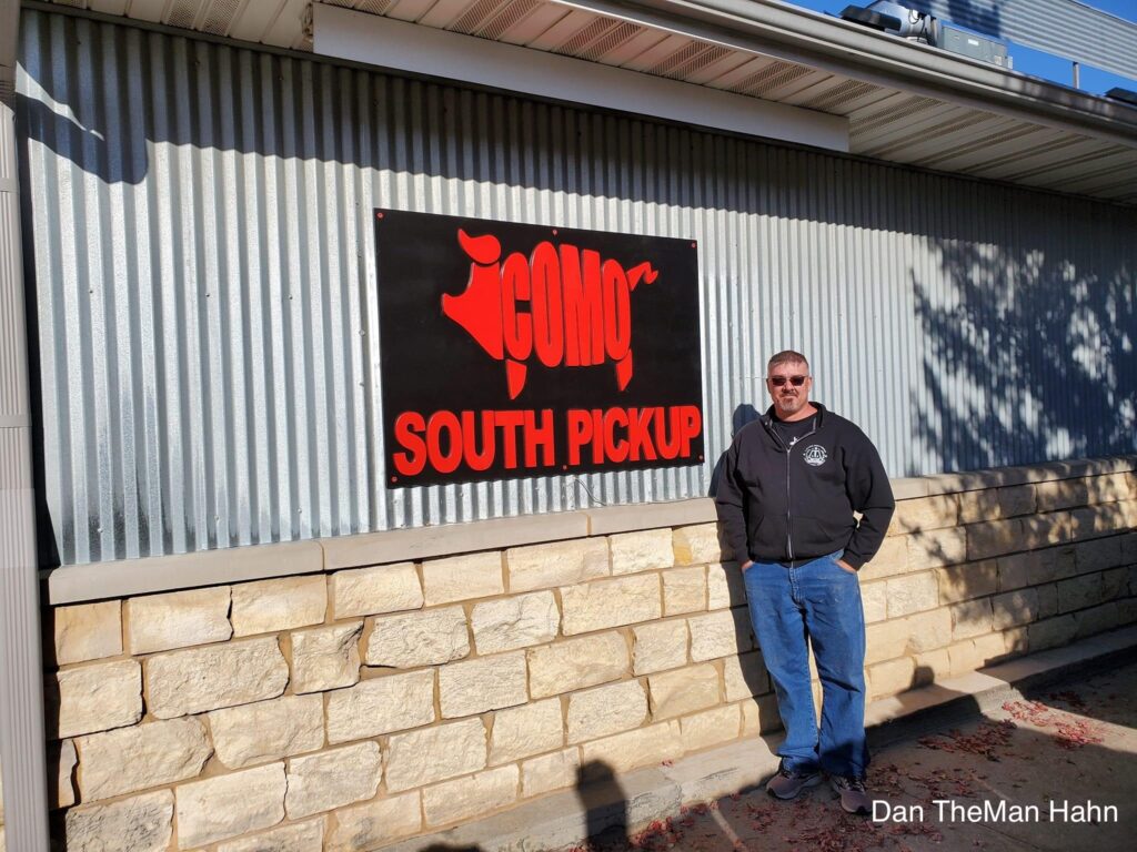 A large business sign cut from a vector file by AP Lazer Open Architecture Laser Machine SN4836 - photo provided by Hahn Custom Laser Engraving LLC.