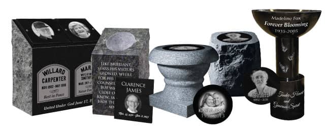 laser engraved cremation urns garden