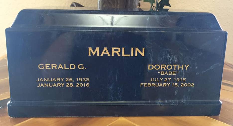 laser engraved urn