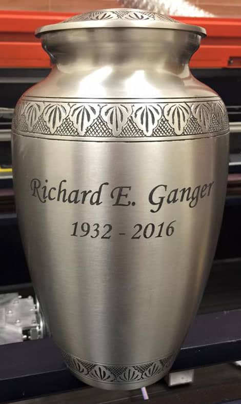 laser engraved urn laser engraved urn